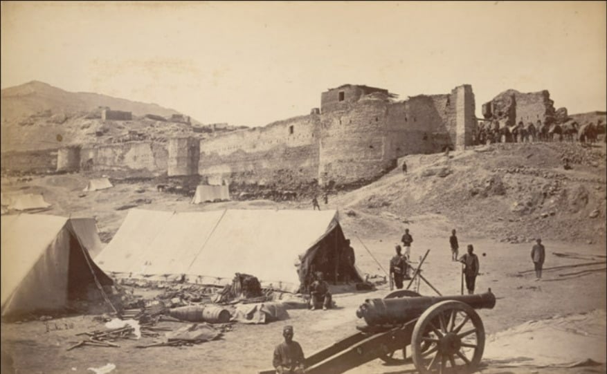 afghan fortress ruins historical military camp